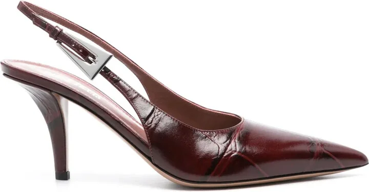 Leather Slingback Pumps