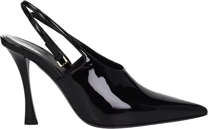 Leather Slingback Pumps