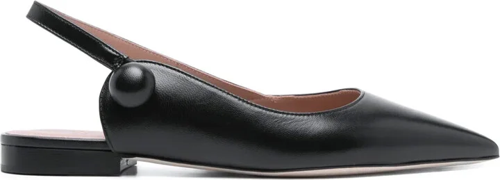 Leather Slingback Pumps