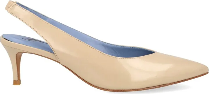 Leather Slingback Pumps