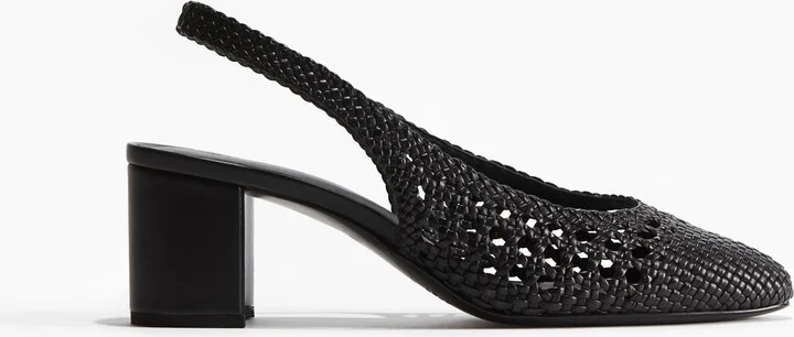Leather Slingback Pumps