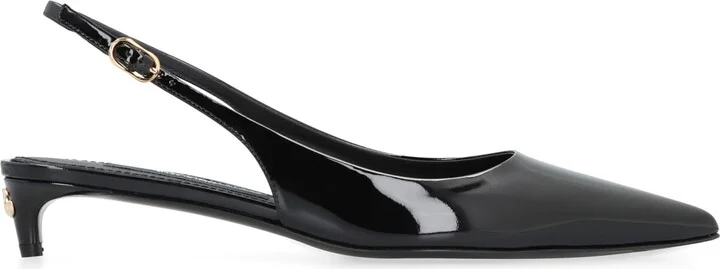 Leather Slingback Pumps