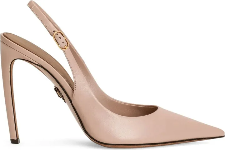 Leather Slingback Pumps