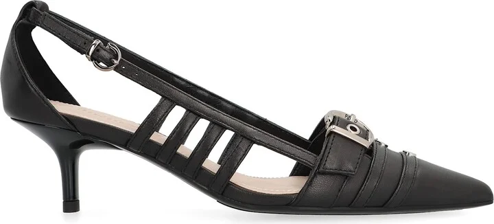 Leather Slingback Pumps