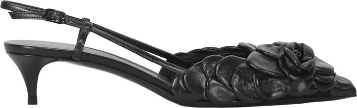 Leather Slingback Pumps