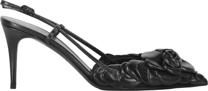 Leather Slingback Pumps