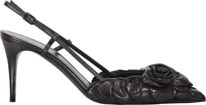 Leather Slingback Pumps