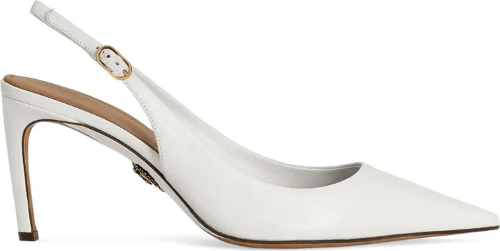 Leather Slingback Pumps