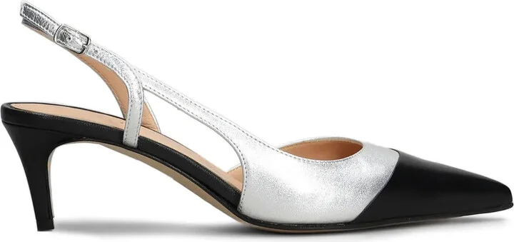 Leather Slingback Pumps