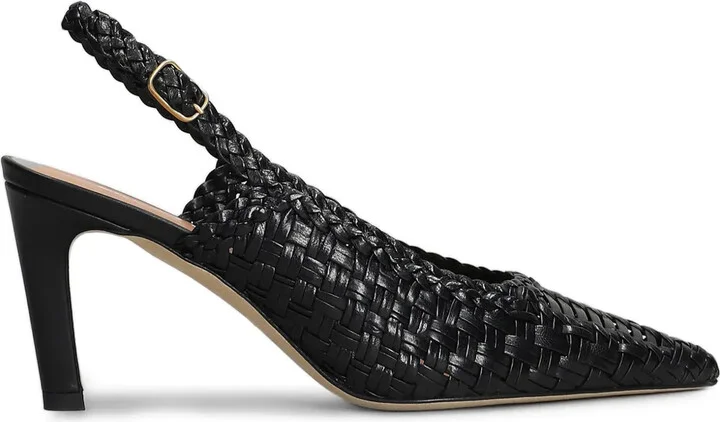 Leather Slingback Pumps