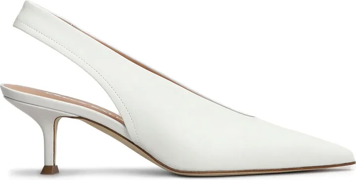 Leather Slingback Pumps