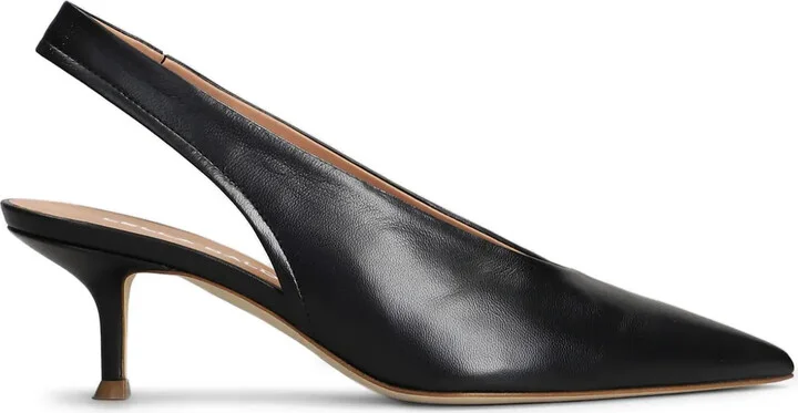 Leather Slingback Pumps
