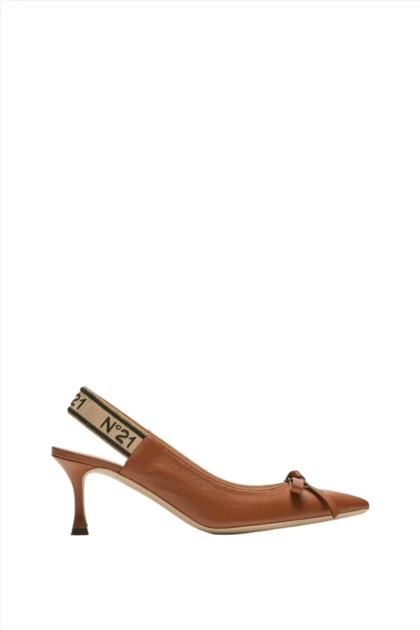 Leather Slingback Pumps