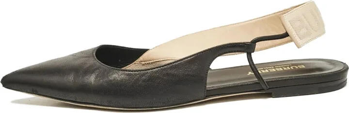 Leather Slingback Pumps