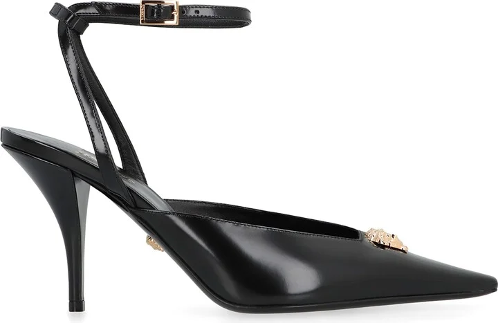 Leather Slingback Pumps
