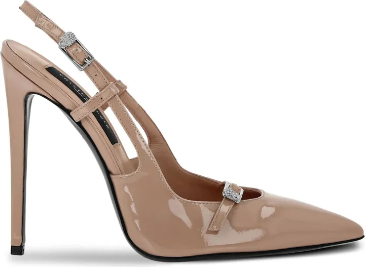 Leather Slingback Pumps