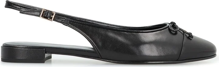 Leather Slingback Pumps