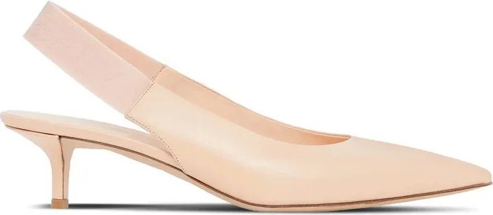 Leather Slingback Pumps