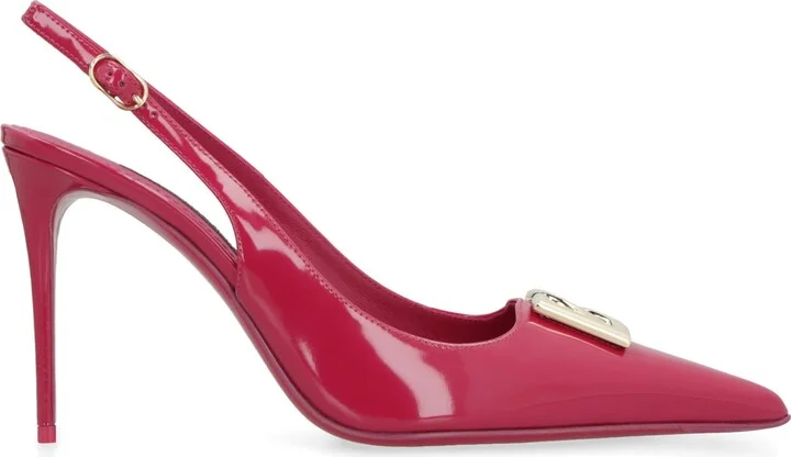 Leather Slingback Pumps