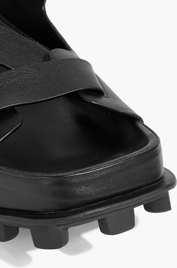 Leather slingback sandals - Image 4