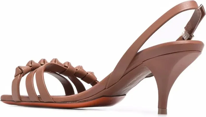 Leather Slingback Sandals - Image 3