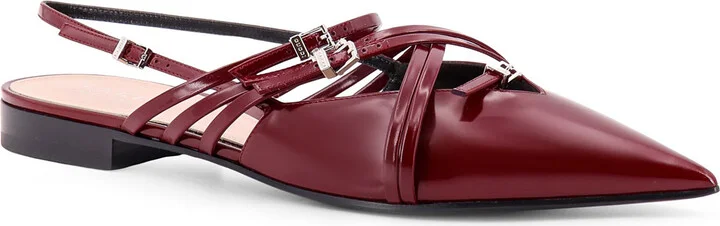 Leather Slingback With Bands And Gucci Buckle - Image 2