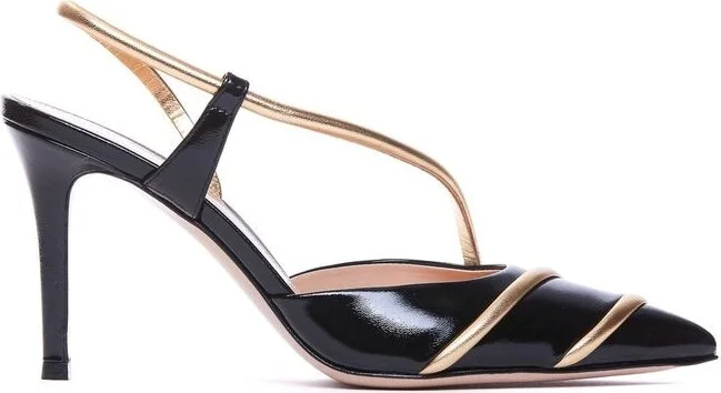 Leather Slingback Women's Pumps