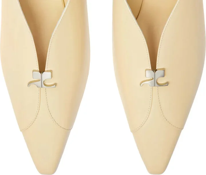 Leather Slingbacks With Logo Plaque - Image 4