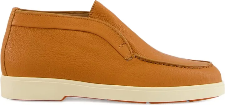 Leather Slip-On Boots