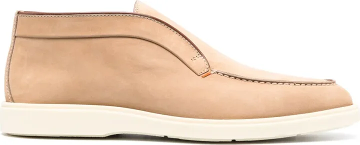 Leather Slip-On Boots