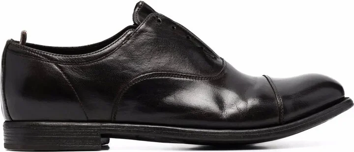 Leather Slip-On Brogues