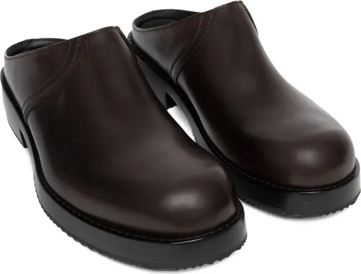 Leather Slip-On Clogs - Image 2