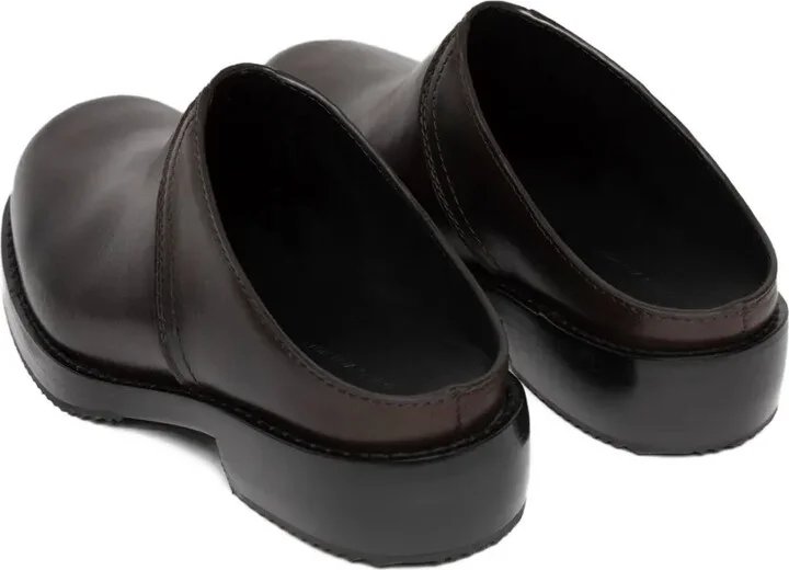 Leather Slip-On Clogs - Image 3