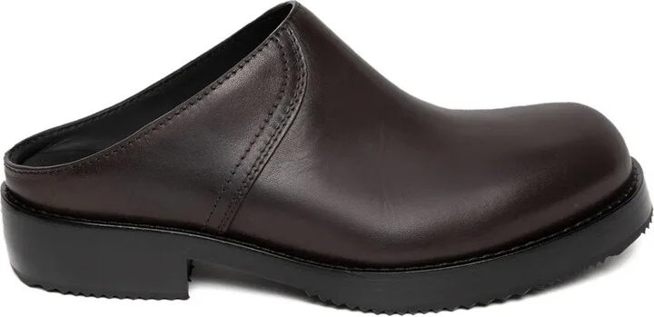 Leather Slip-On Clogs