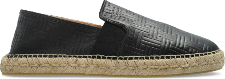 Leather Slip-On Espadrilles