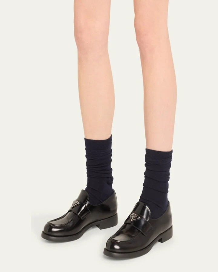 Leather Slip-On Flat Loafers - Image 4