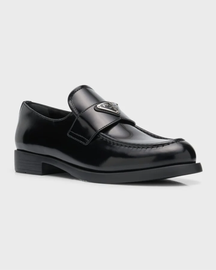 Leather Slip-On Flat Loafers - Image 2
