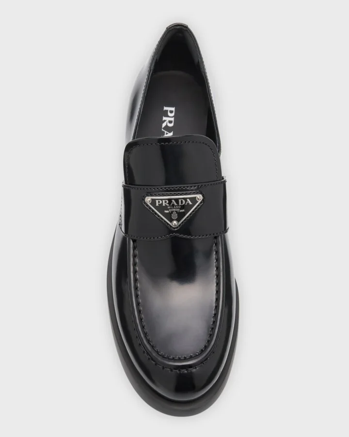 Leather Slip-On Flat Loafers - Image 4