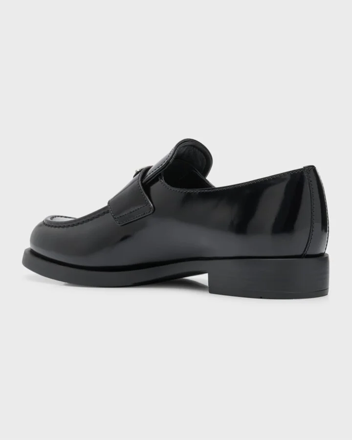 Leather Slip-On Flat Loafers - Image 6