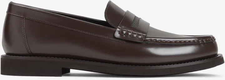 Leather Slip-On Loafers