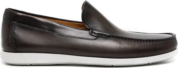Leather Slip-On Loafers