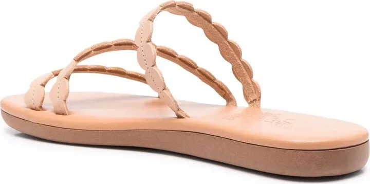 Leather Slip On Sandals - Image 3
