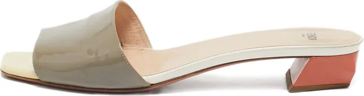Leather Slip-On Sandals