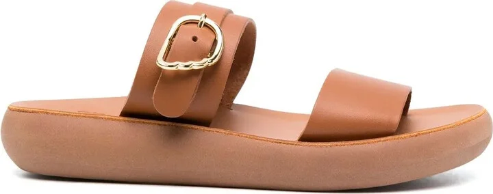 Leather Slip-On Sandals