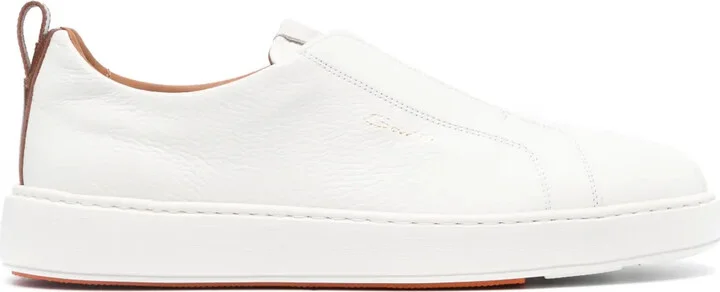 Leather Slip-On Sneakers