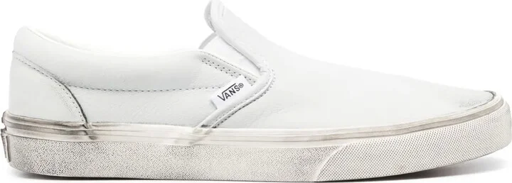 Leather Slip-On Sneakers