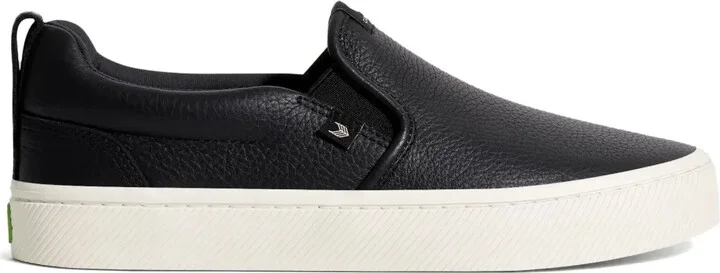 Leather Slip-On Sneakers
