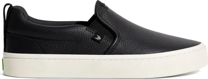 Leather Slip-On Sneakers