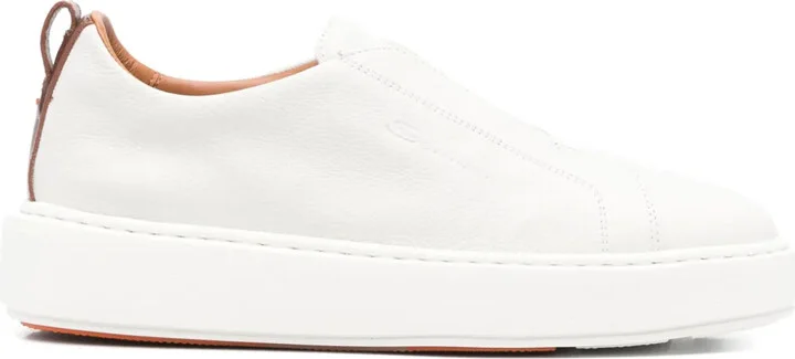 Leather Slip-On Sneakers