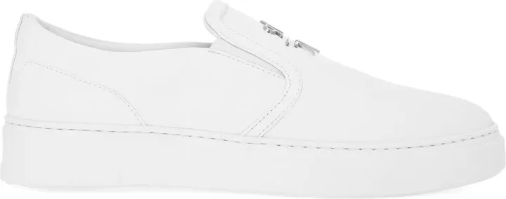 Leather Slip-On Sneakers